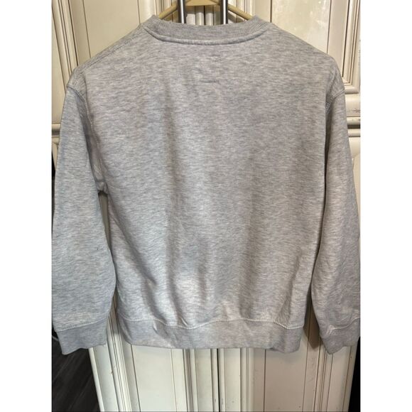 Zara Kids Crew Neck Long Sleeve Pullover Sweatshirt Heathered Gray Size 9-10 - Picture 10 of 10
